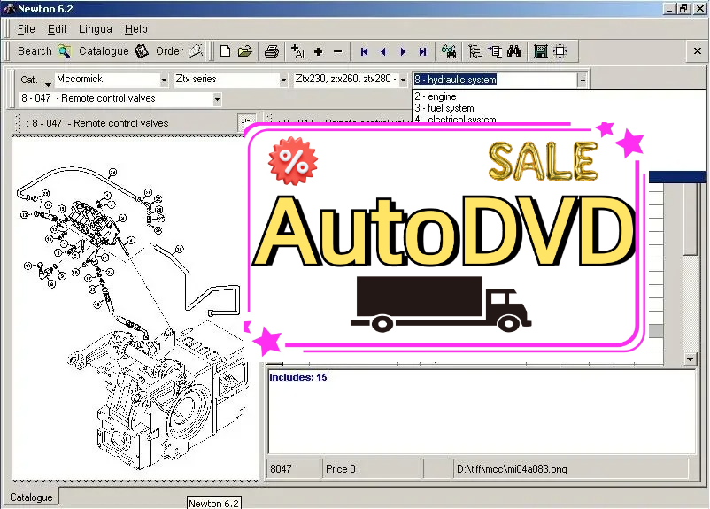 Books - AutoDVD McCormick Newton 6.2 catalogus voor