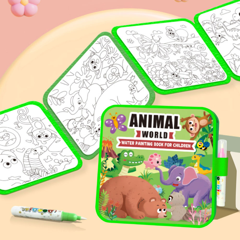 Reusable Water Magic Coloring Book - Kids Magics Waterkleurboeken Herbruikbaar Leren Tekenspeelgoed