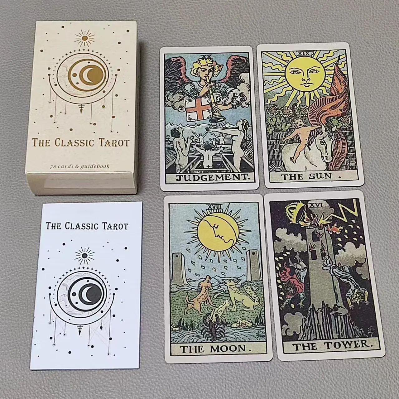 Tarot Deck With Guidebook - 10.3*6Cm De Klassieke Tarot 78 Kaarten