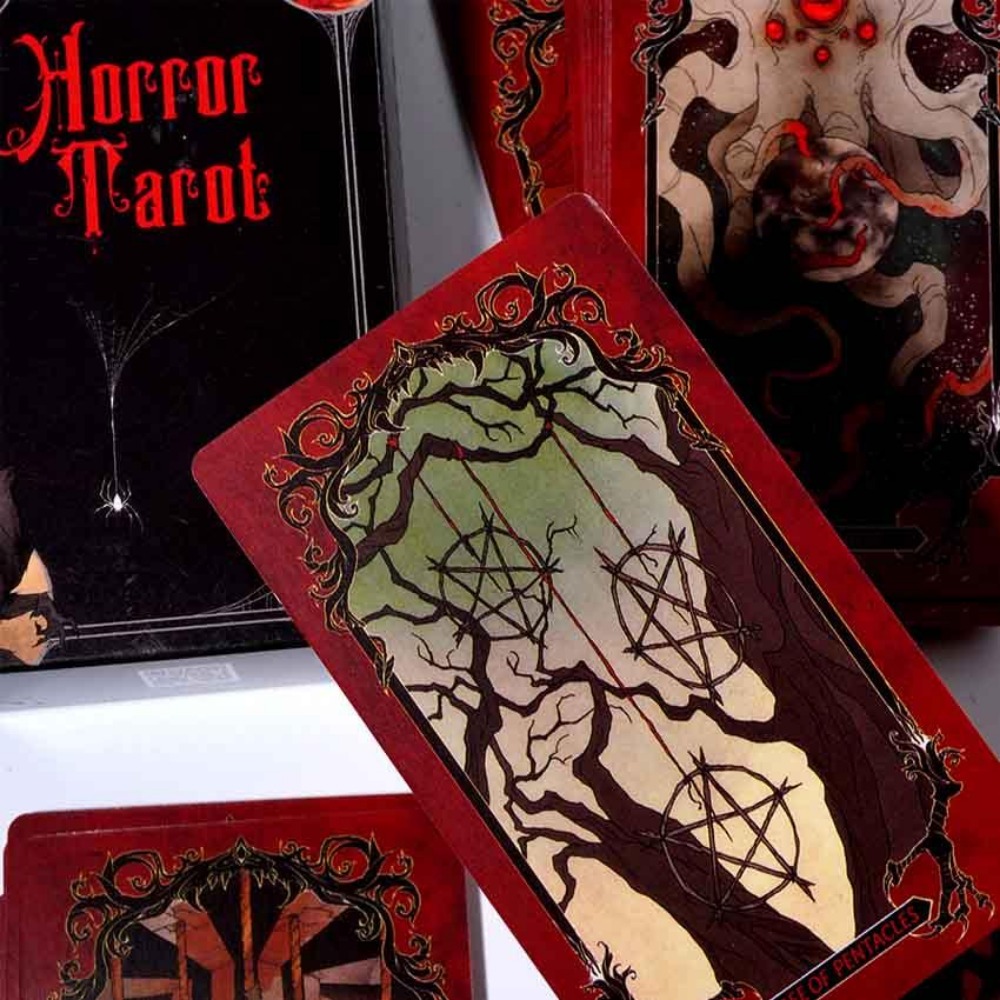 Tarot Deck With Guidebook - 10.3*6Cm Horror Tarot Kaartspel