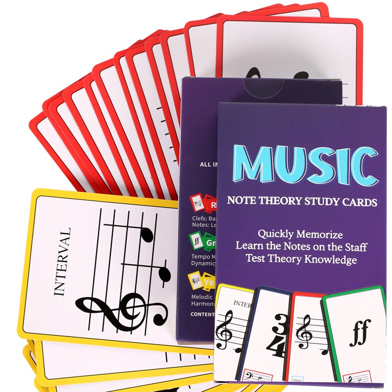 Blank Sheet Music Notebook - Muziek Flash Cards piano gitaar akkoord