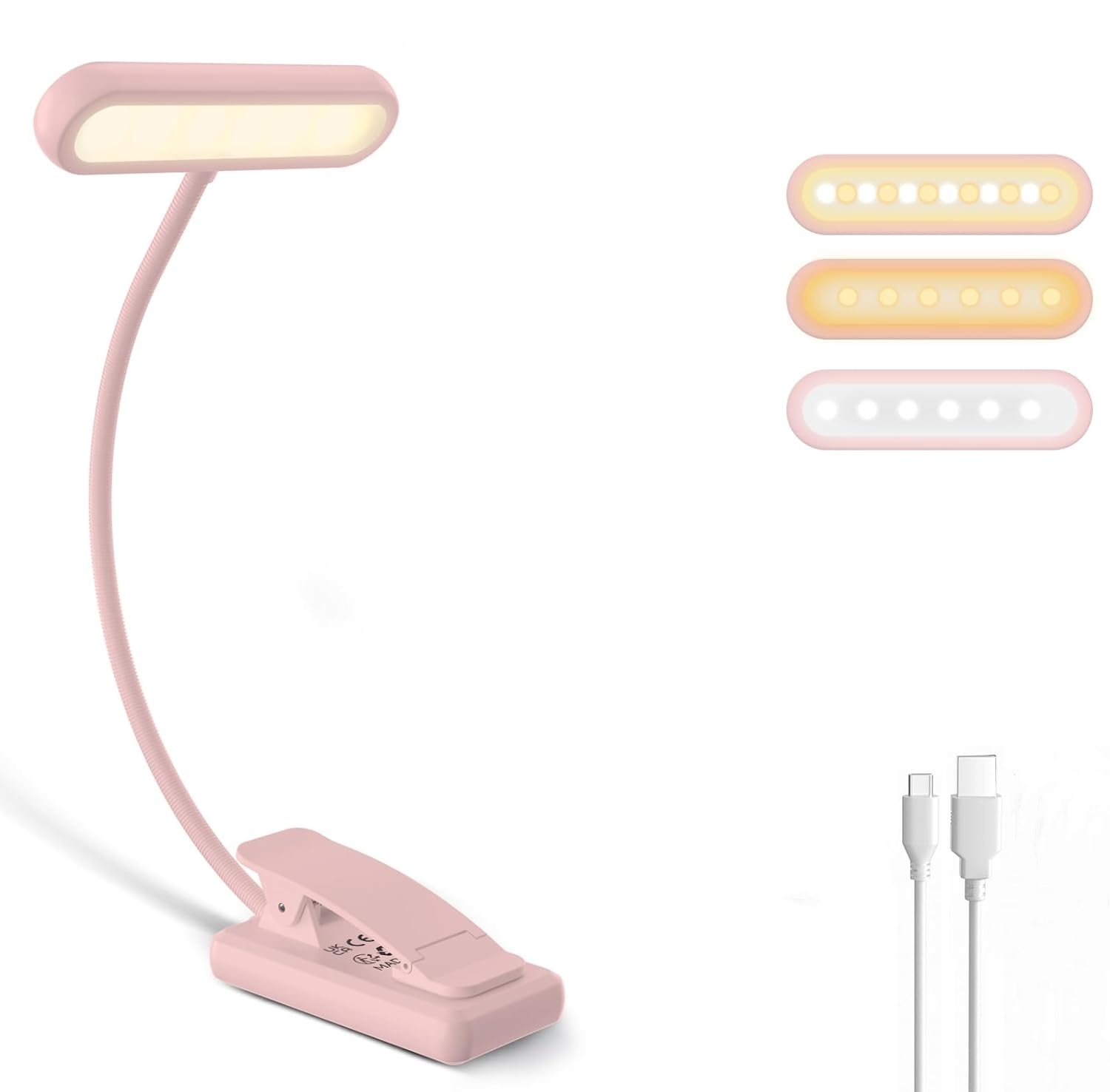 Leeslamp Boekklem Zwart/Wit/Ro - Books recensie en prijs