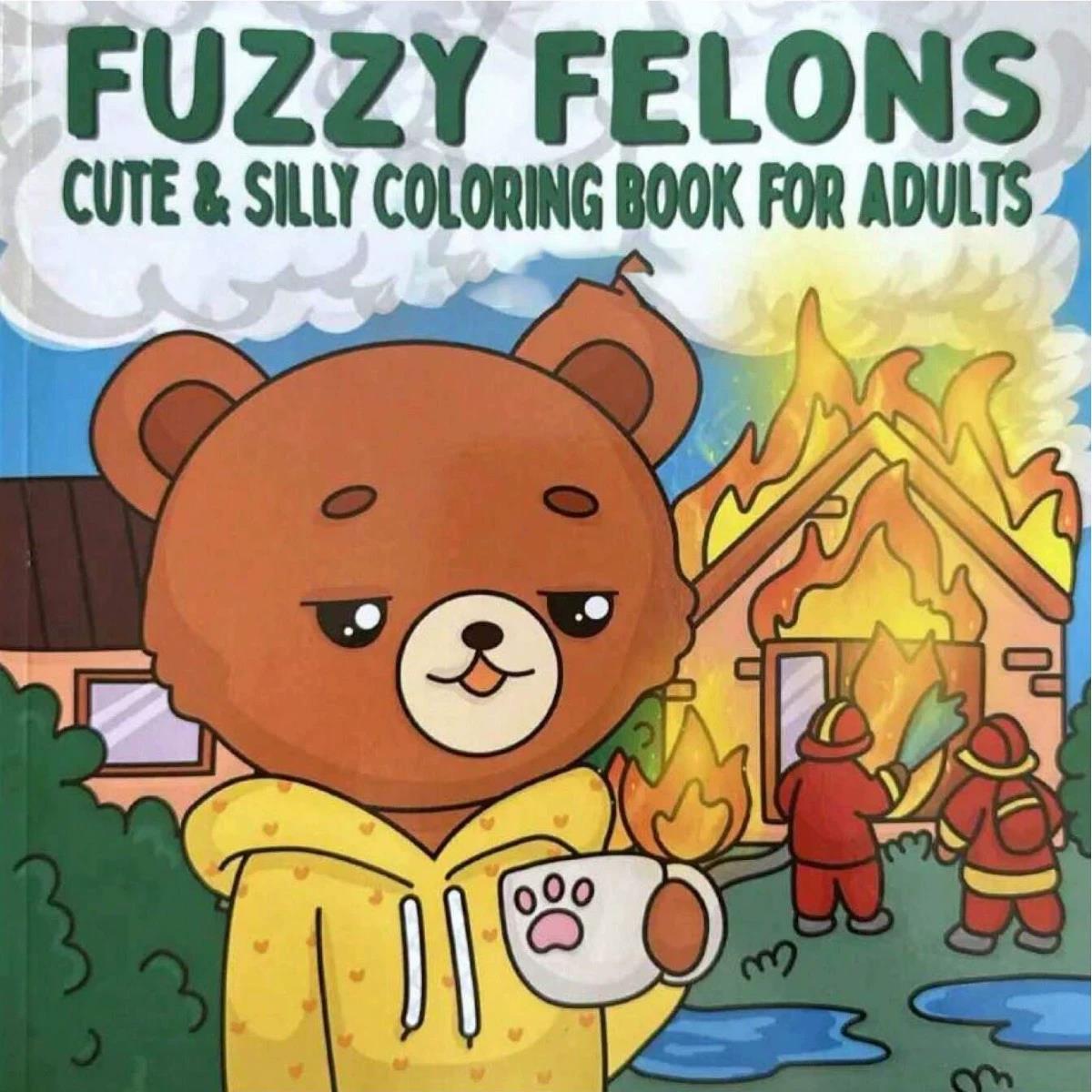 Fuzzy Felons-kleurboek voor vo - Adult Coloring Book Stress Relief recensie en prijs