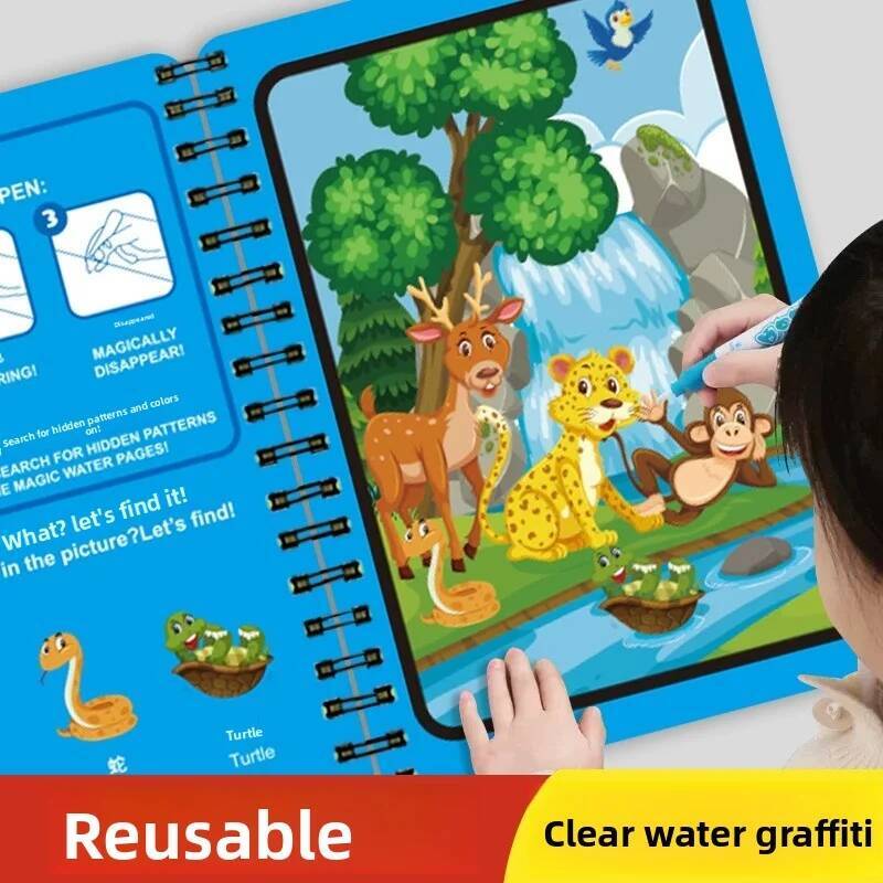Montessori Speelgoed Magisch W - Reusable Water Magic Coloring Book recensie en prijs