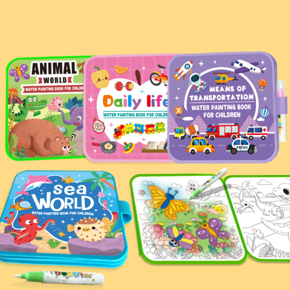 Kids Magics Waterkleurboeken H - Reusable Water Magic Coloring Book recensie en prijs