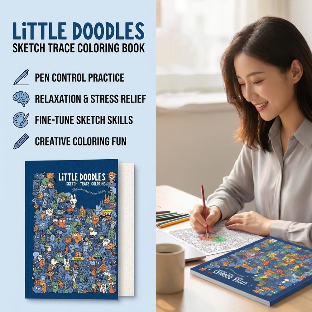 Schets- en kleurboekje, kleine - Adult Coloring Book Stress Relief recensie en prijs
