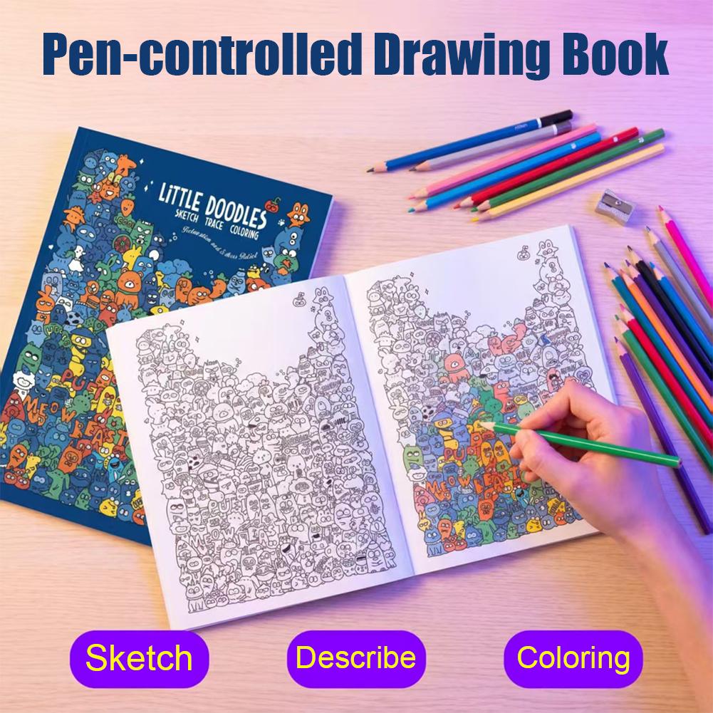 Schets- en kleurboekje, kleine - Adult Coloring Book Stress Relief recensie en prijs